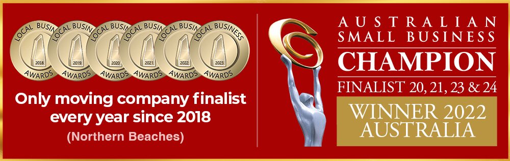 Posch & Silva award badges: Northern Beaches Local Business Awards finalist 2018 to 2023, and Australian Small Business Champion Awards winner 2022, finalist 2020, 2021, 2023 and 2024